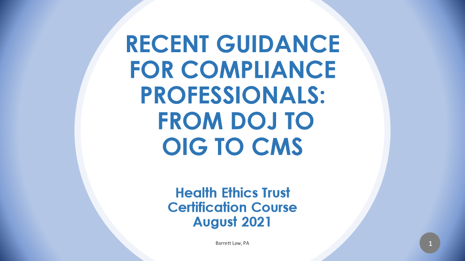 HET-CIC-2021-Feb-Mark Pastin-Compliance Trends