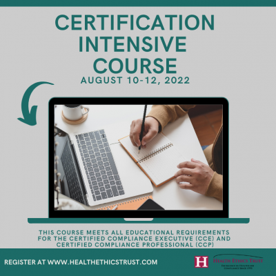 Health Ethics Trust Certification Intensive Course Aug 2022 Brochure