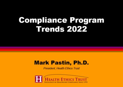 Compliance Program Trends 2022