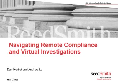 Navigating Remote Compliance and Virtual Investigations