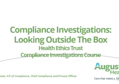 HET-Investigations-2022 – Compliance Investigations- Looking Outside The Box