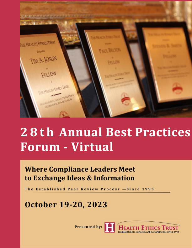 Healthcare Best Compliance Practices Forum Oct 2023