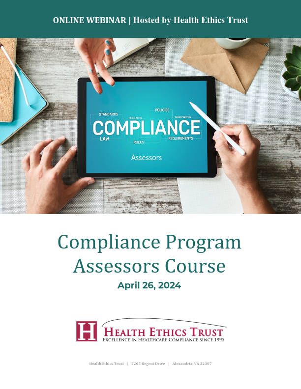 Compliance Program Assessors Course April 2024