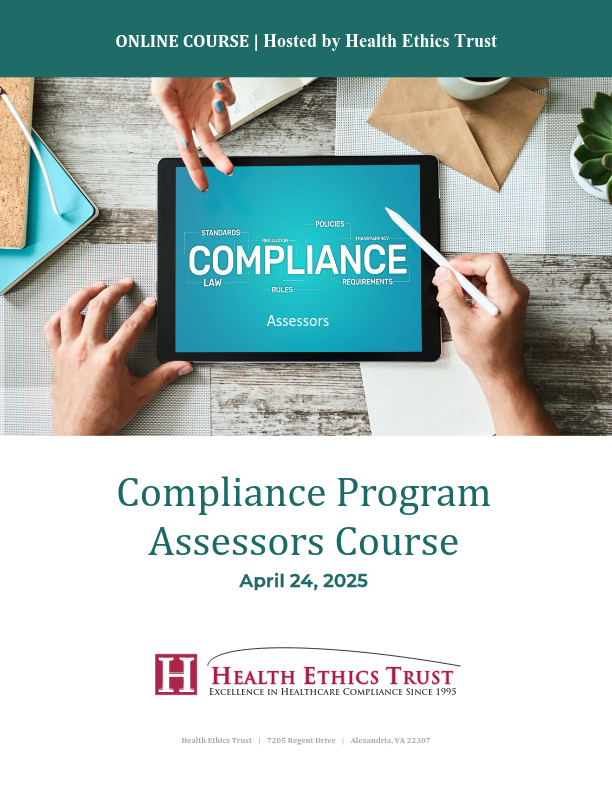 Compliance Program Assessors Course April 2025