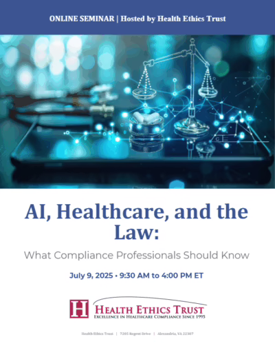AI, Healthcare, and the Law Seminar