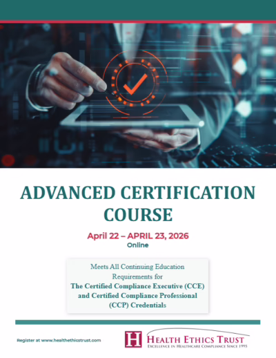 Advanced Certification Course Apr. 2026